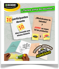 Pegando Historias con Lápiz Adhesivo Dixon